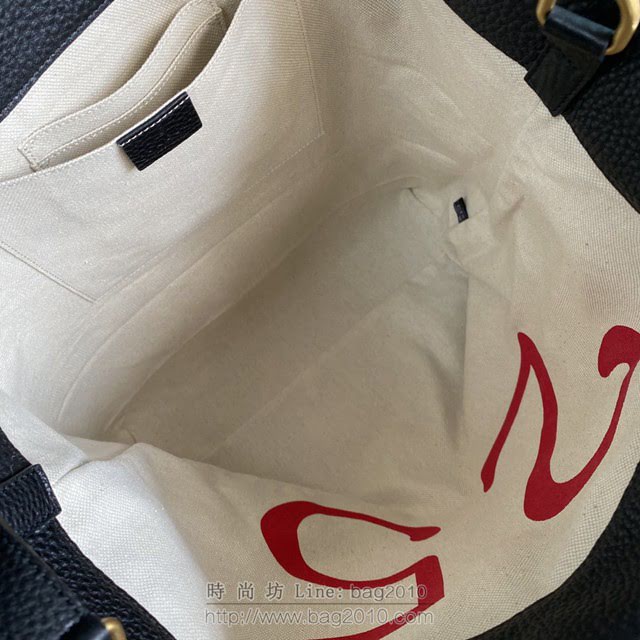 Gucci古馳包包 G家新款雙肩包 款號:451000 古奇黑色全皮印花蛇男士手提後背包  gdj1226
